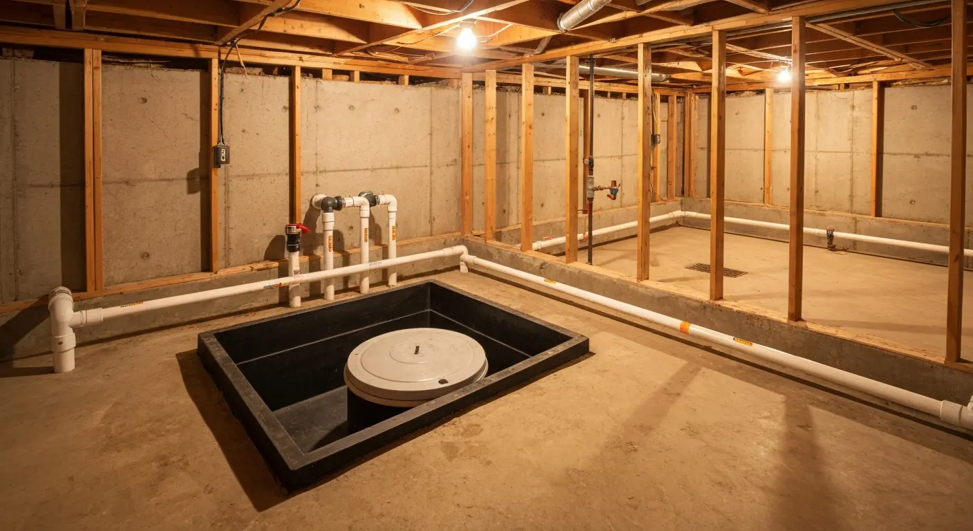 Sump pump installation