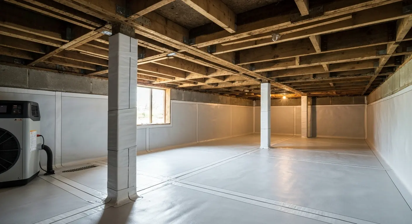 Crawl space encapsulation project