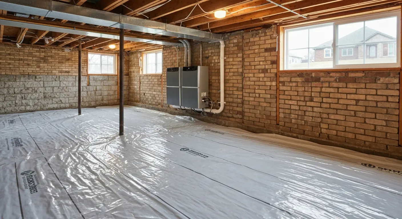 Crawl space moisture control