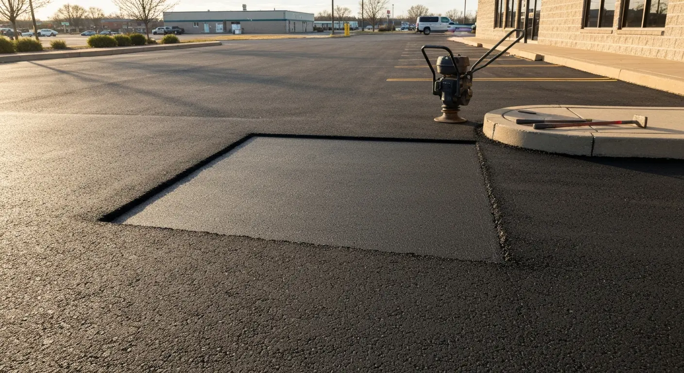 Pothole repair completed