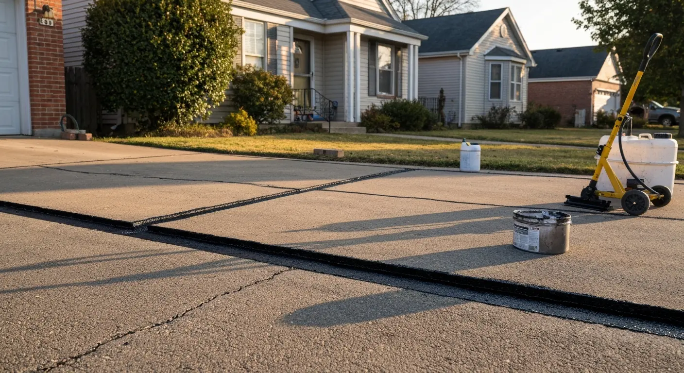 Crack filling process