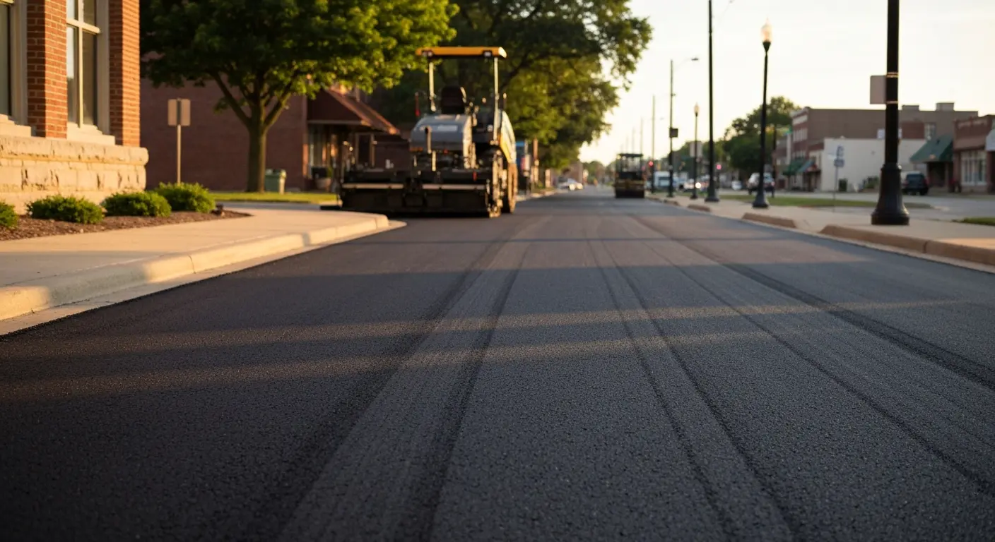 Asphalt paving service