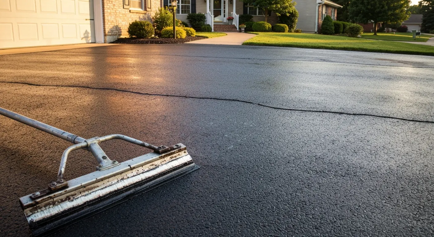 Sealcoat protection on asphalt