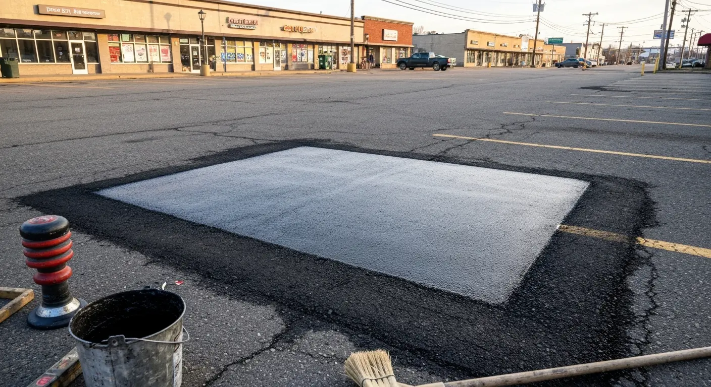 Asphalt repair and patching work