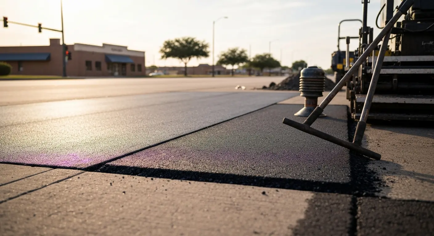 Asphalt repair work