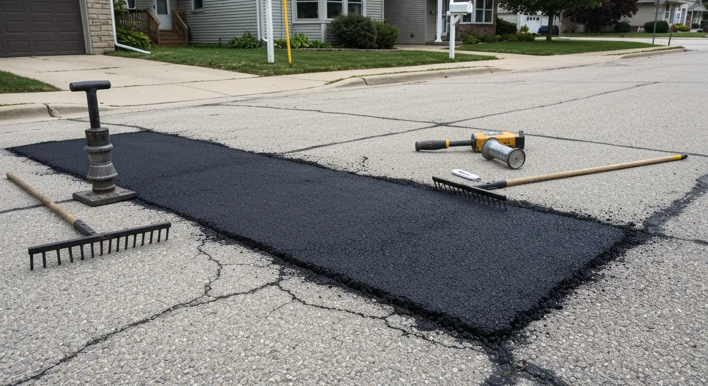 Pothole repair and asphalt patching
