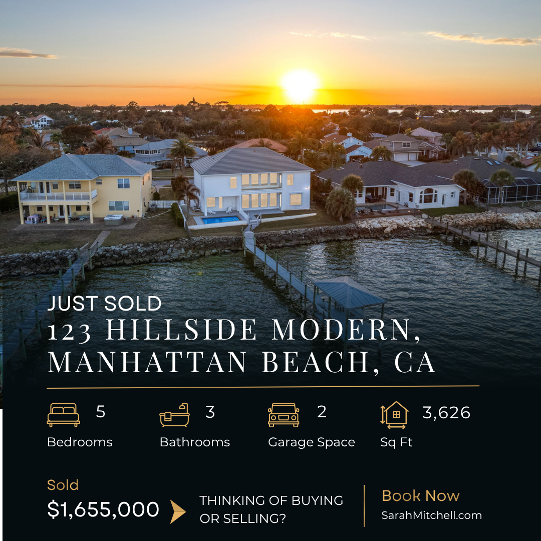 Sold 123 Hillside Modern in Manhattan Beach, CA