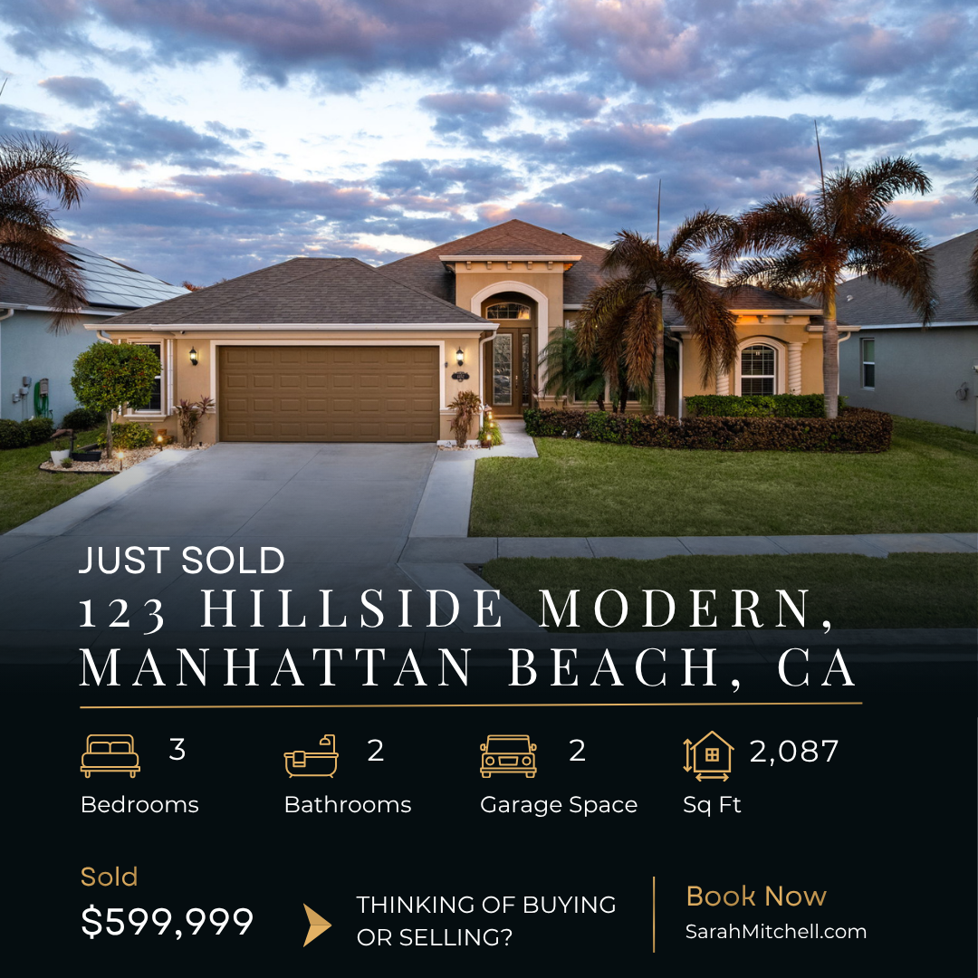 Sold 123 Hillside Modern in Manhattan Beach, CA