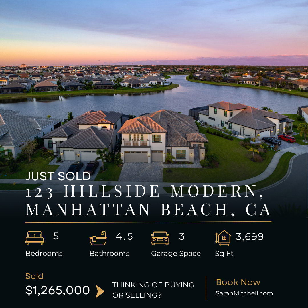 Sold 123 Hillside Modern in Manhattan Beach, CA