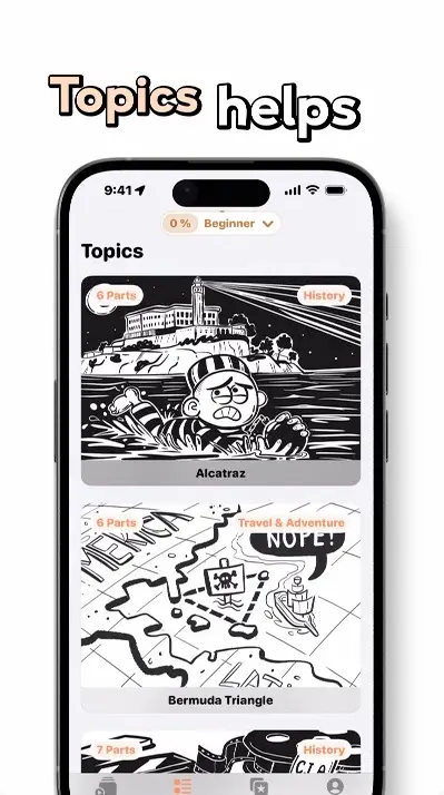 TOPICS - Language App 1