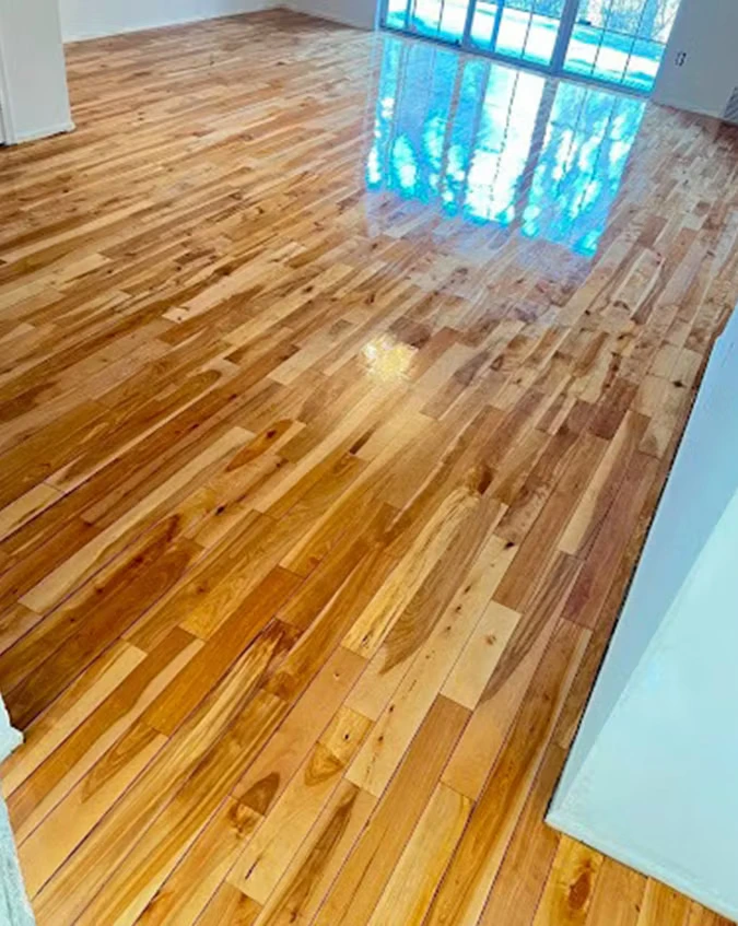 Open plan vinyl floor installation Central PA home