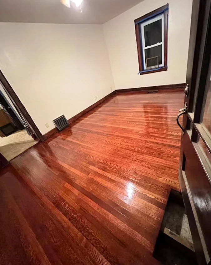 Vinyl floor detail finish ASG Flooring PA
