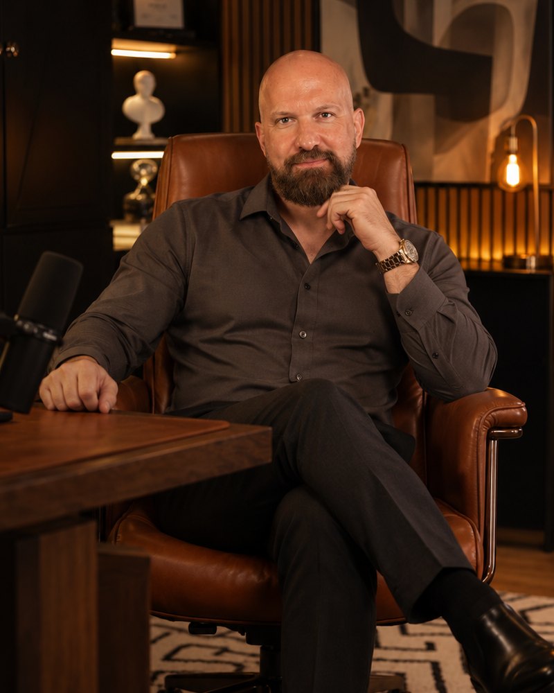 Ron Netanel in his studio