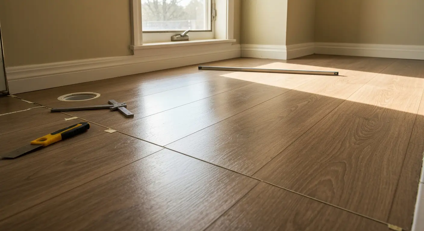 Vinyl bathroom flooring