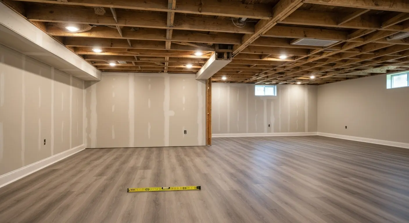 Basement remodel project