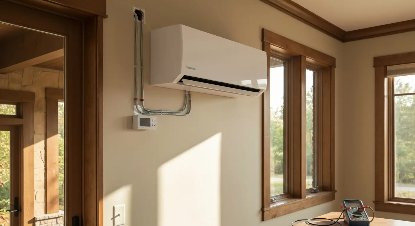Mini-split indoor head installation
