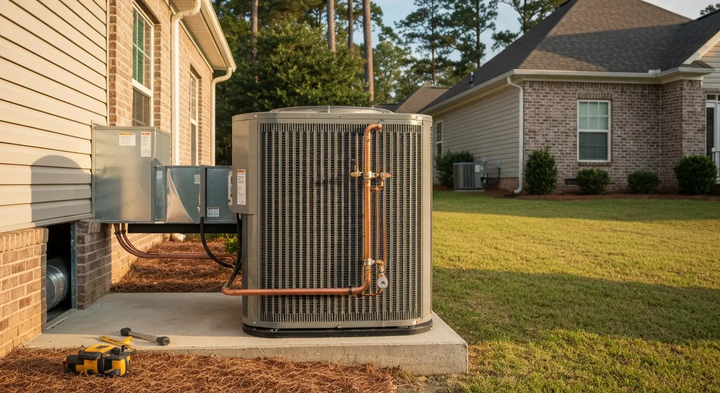 HVAC installation in Jackson County home
