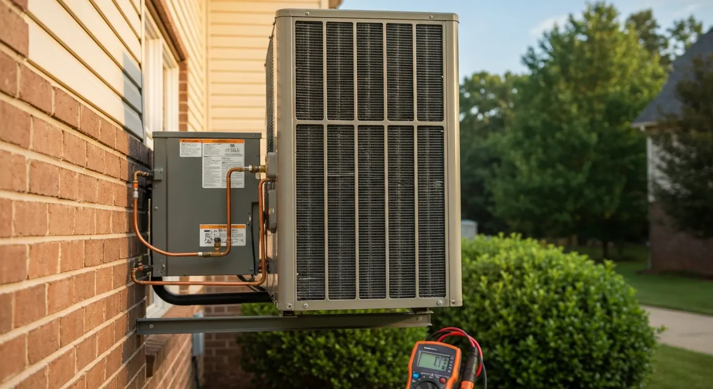 HVAC system in humid climate