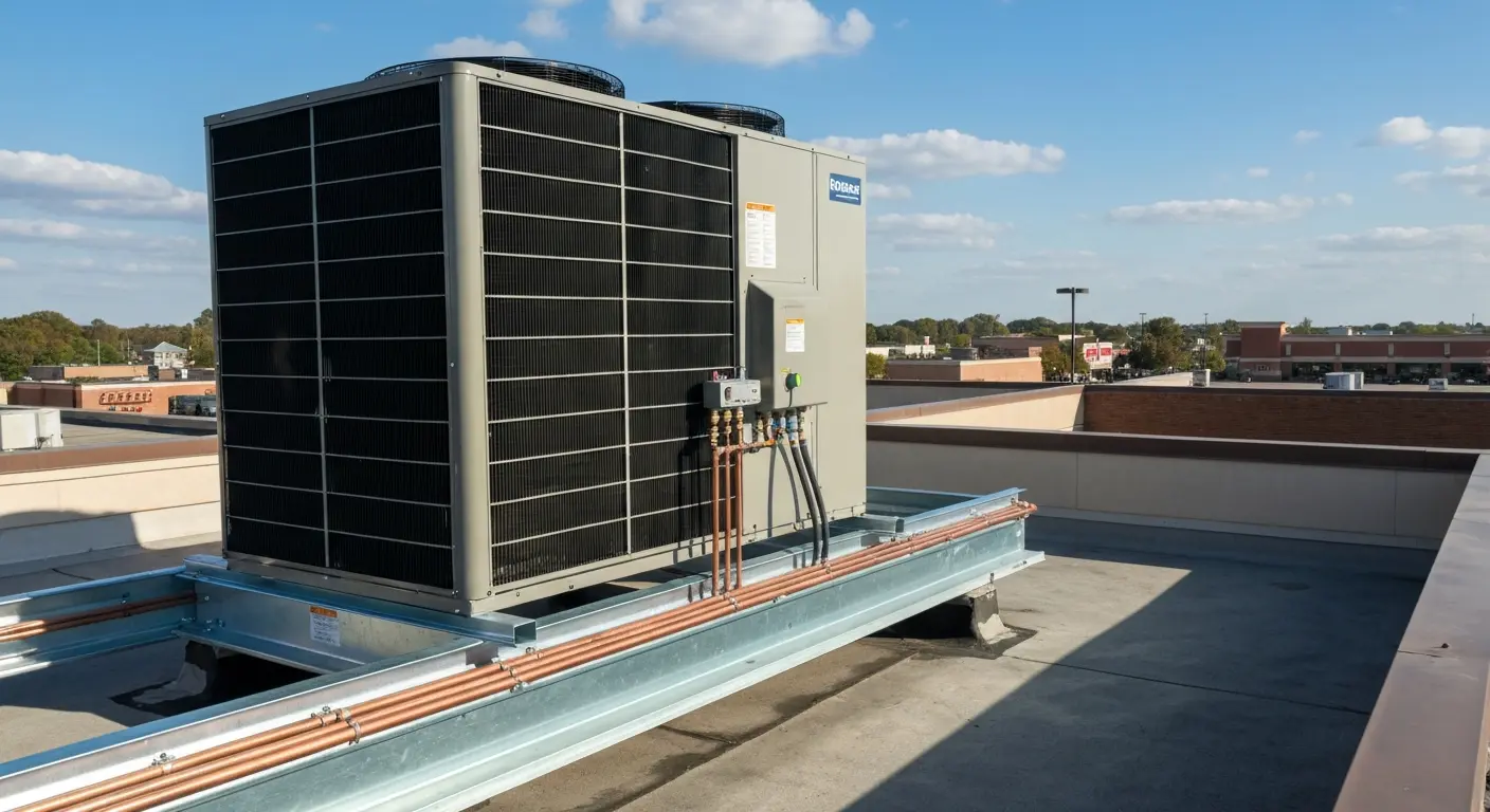Commercial rooftop HVAC unit