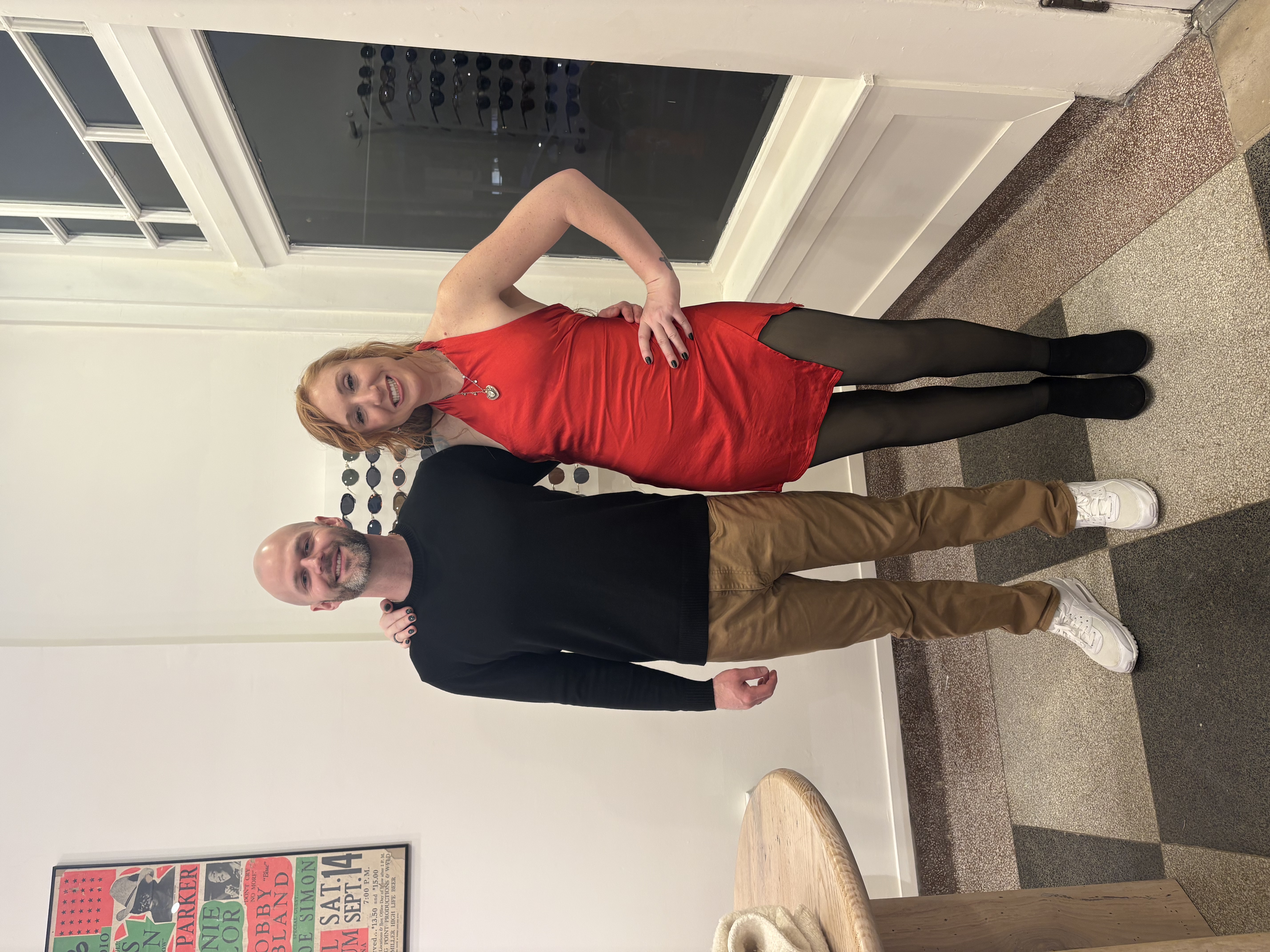 The night after we got engaged, Valentine's Day