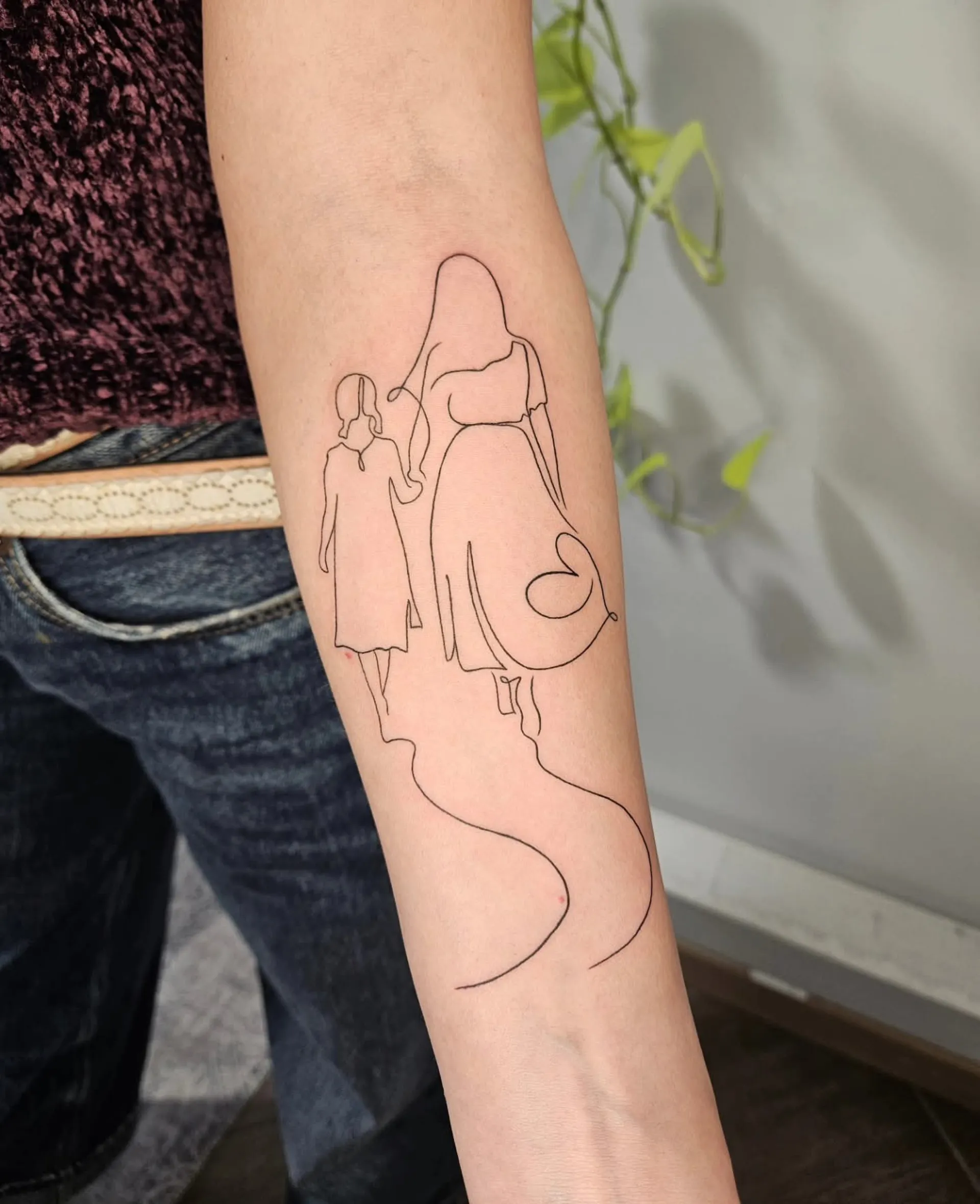 minimalis vonalas alak alkar tetovalas budapest