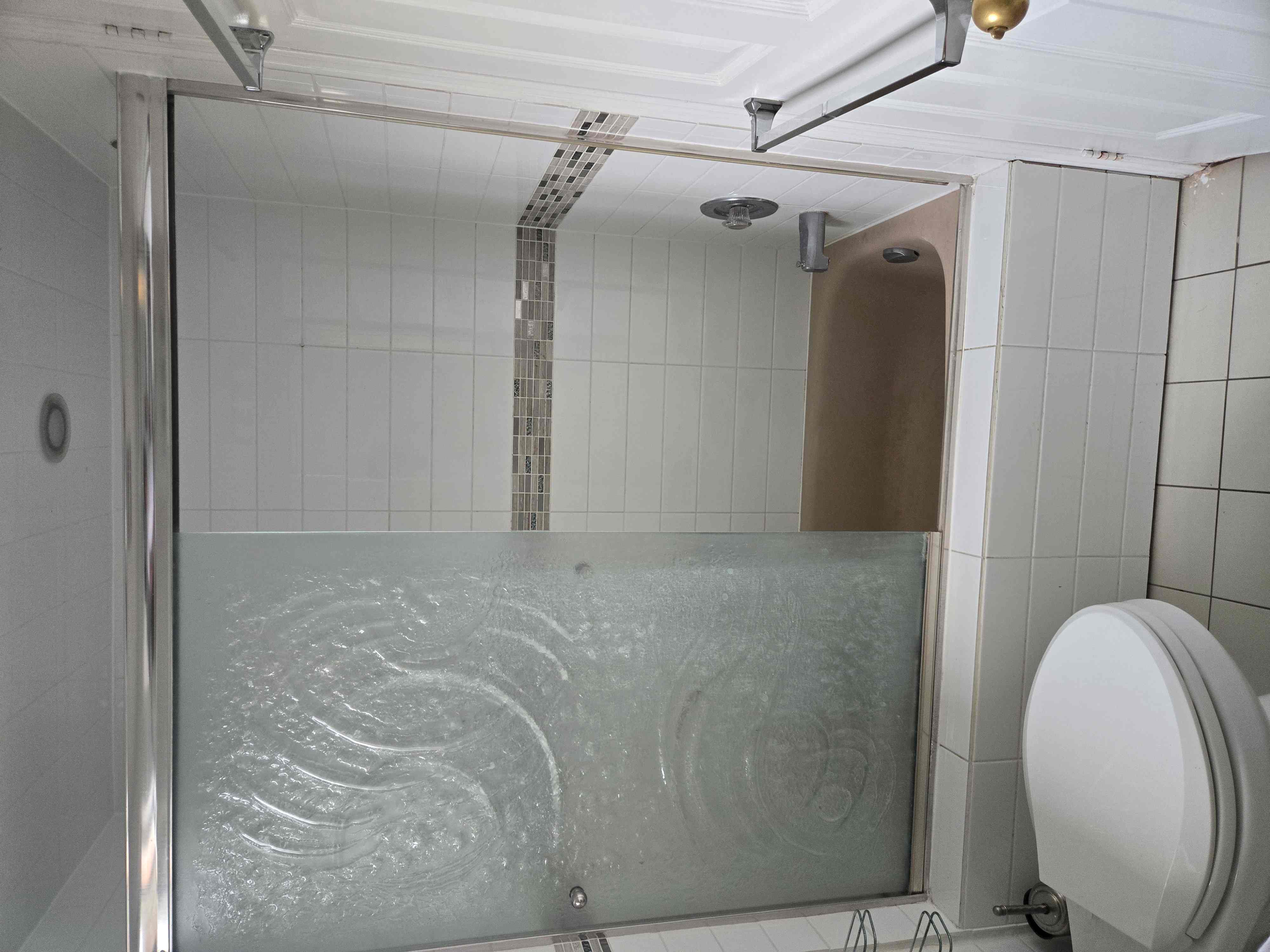 Before — dated bathroom