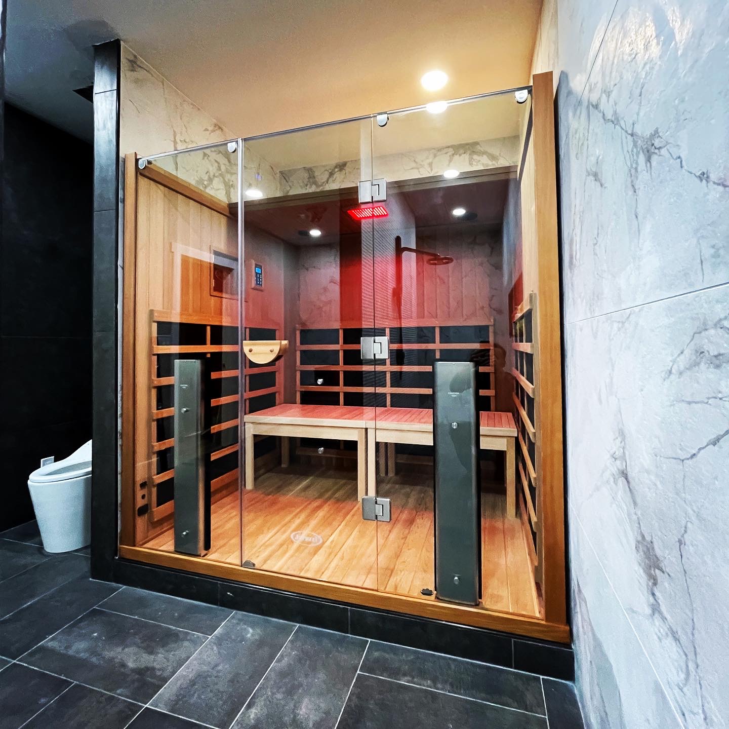 Indoor cabin sauna install, Fort Collins