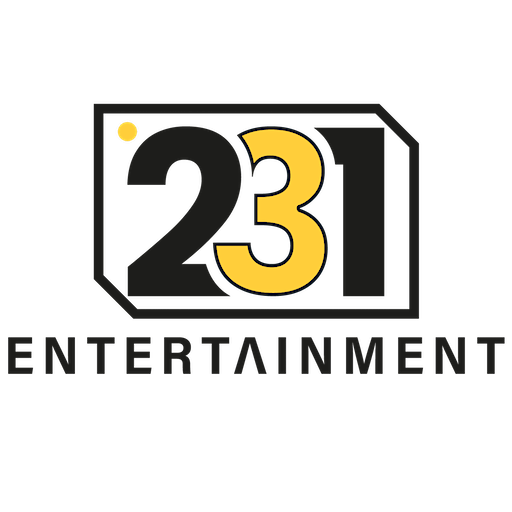 The logo of Wand North's client; 231 Entertainment.