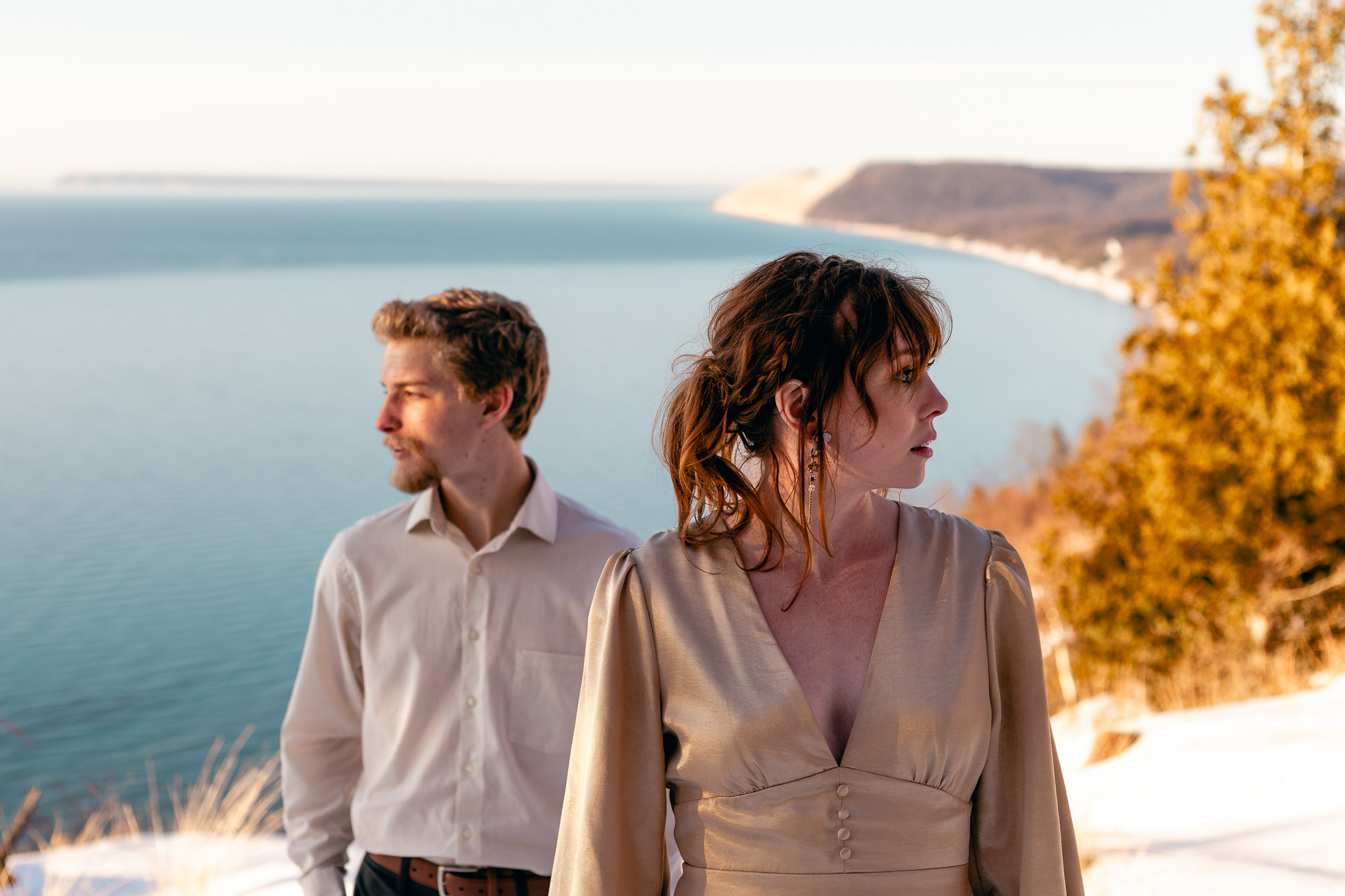 Sunset portrait session at Sleeping Bear Dunes National Park