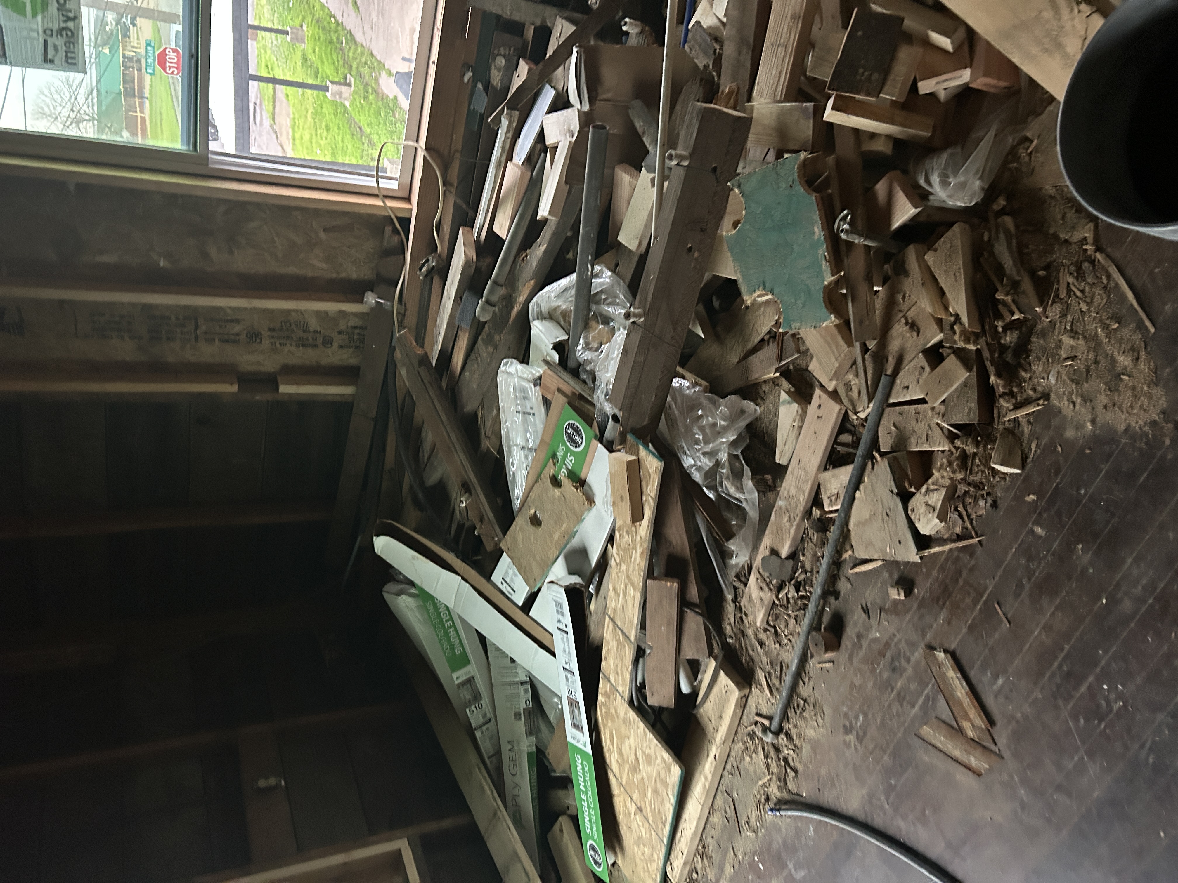 Construction debris removal in Burleson TX