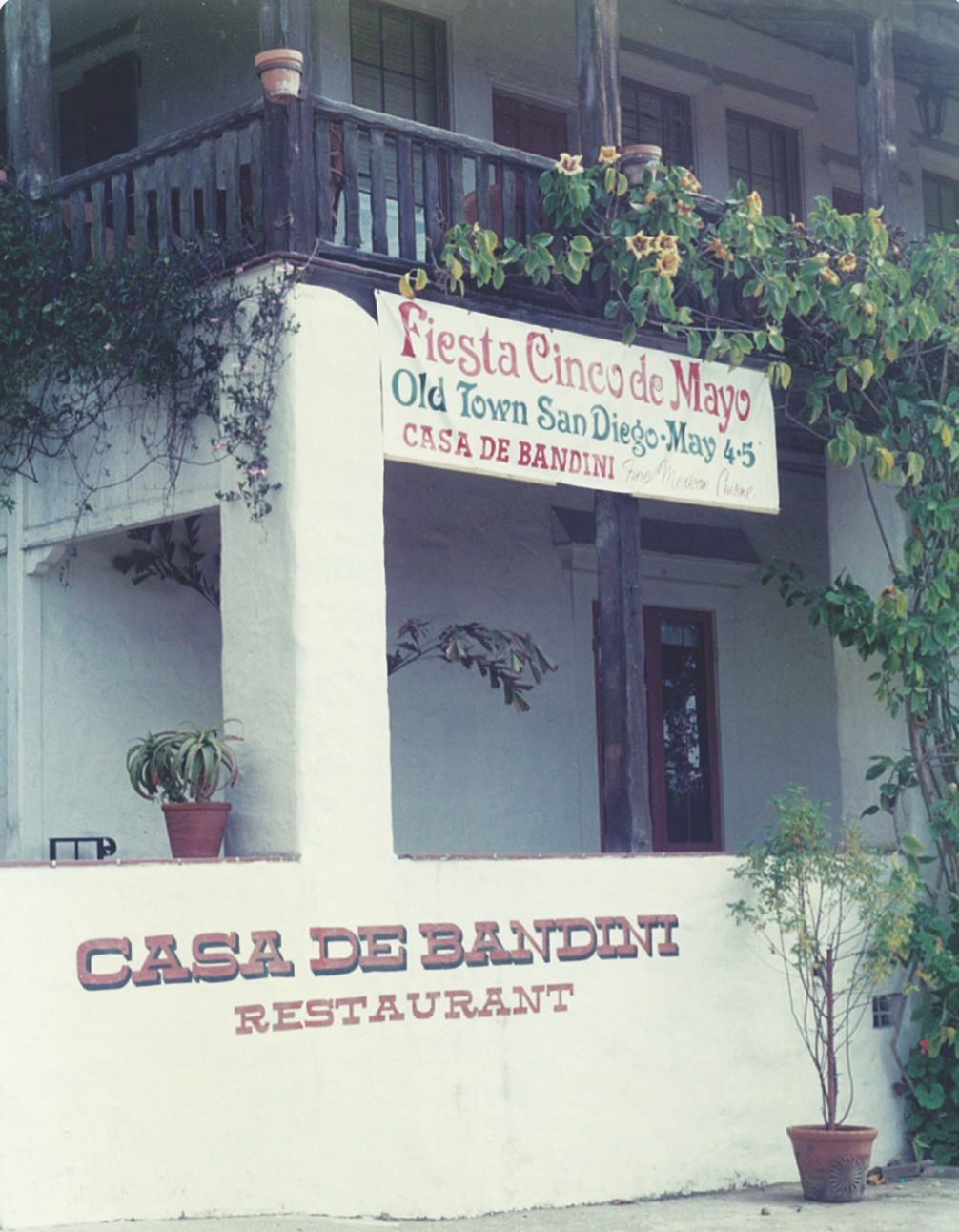 Historic photo of Casa de Bandini old town location
