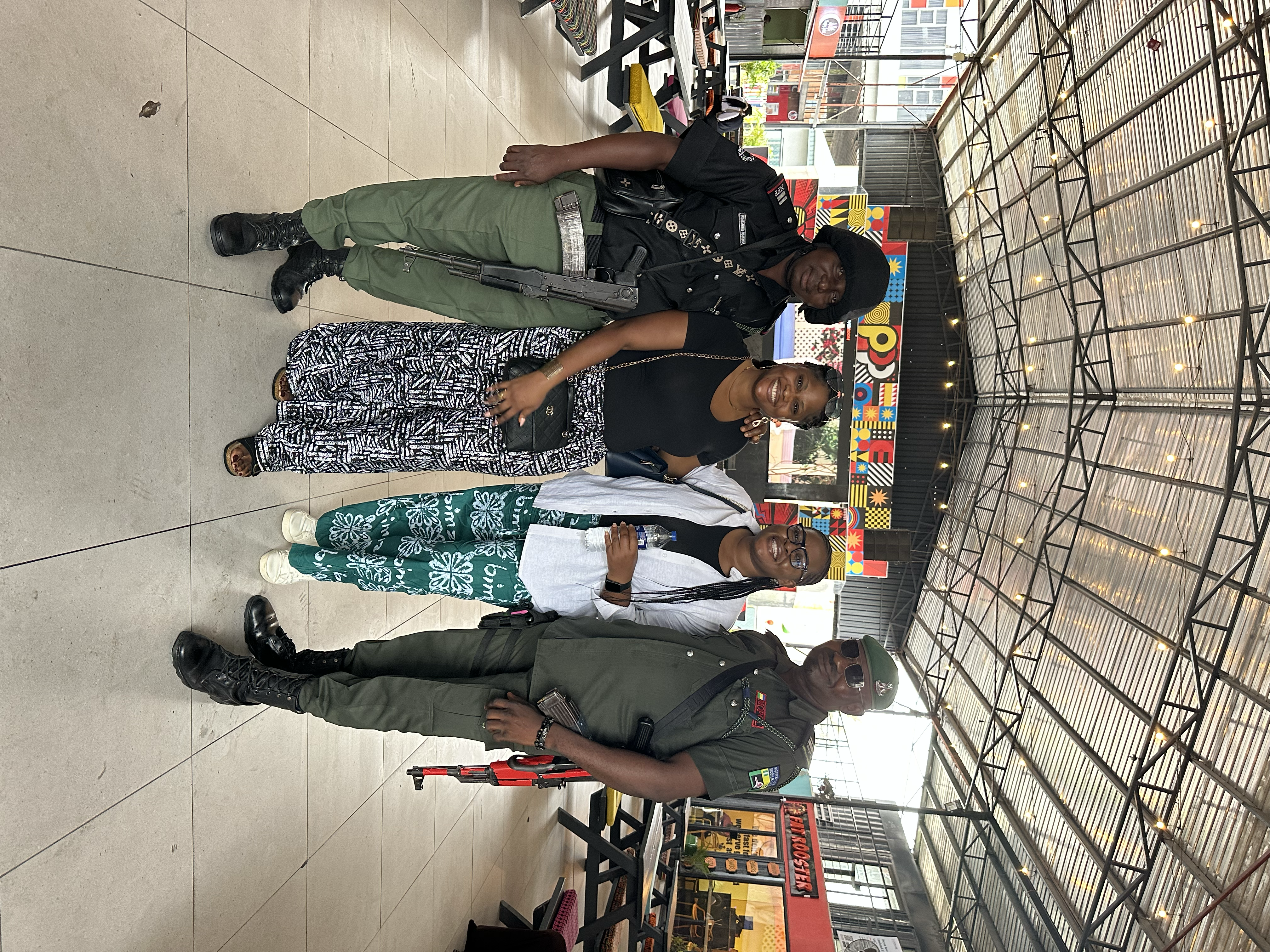 Real Afro Unity travelers together in Lagos