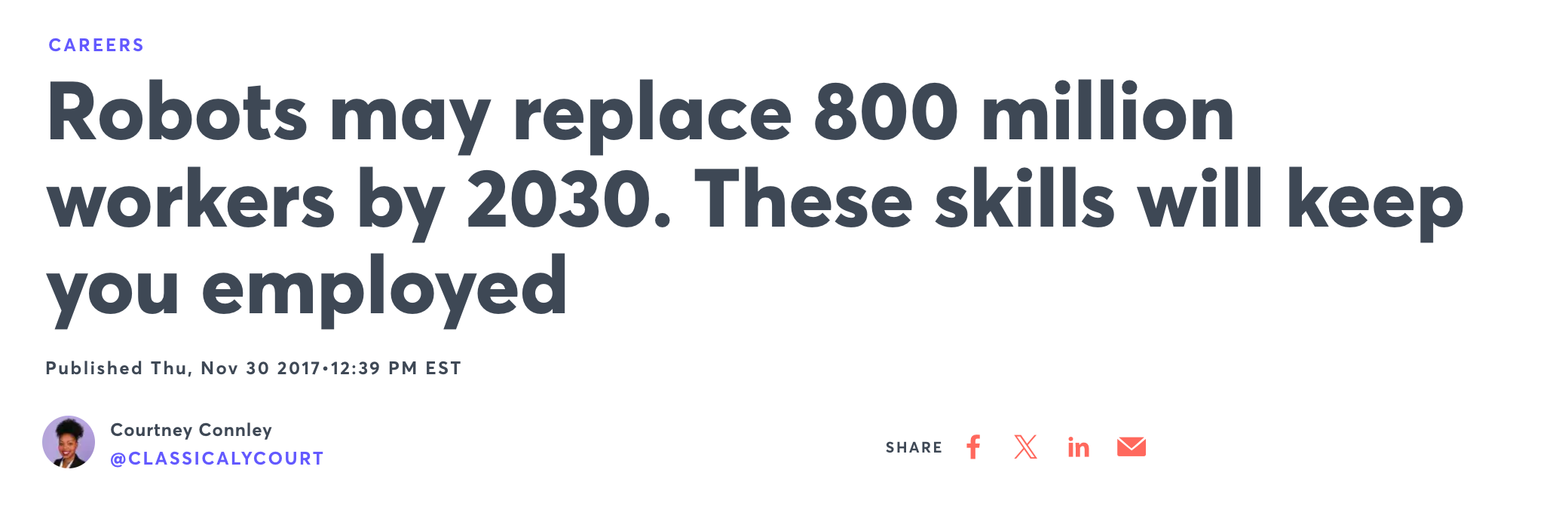 Robots may replace 800 million workers by 2030