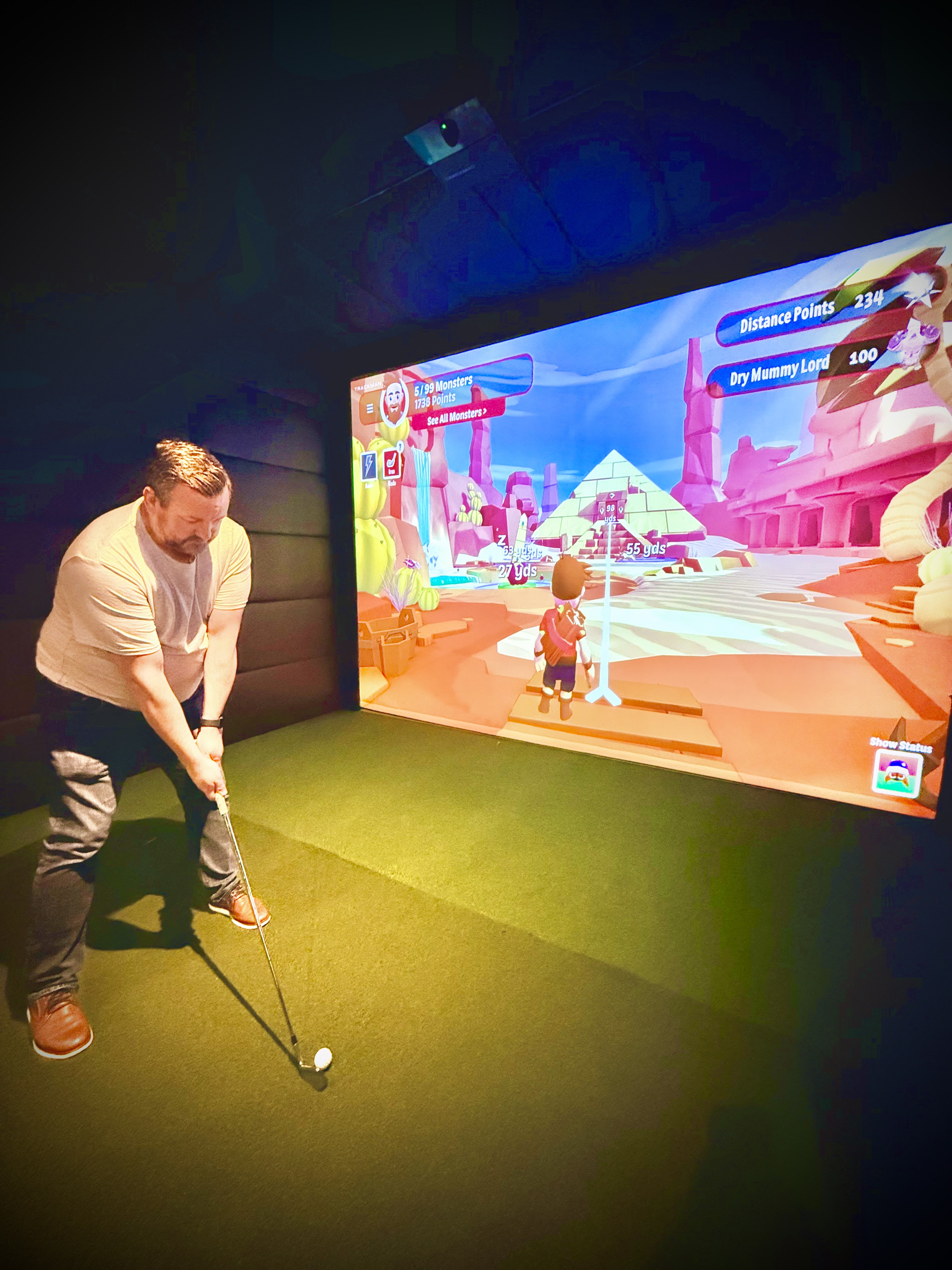 Player enjoying Eagle Bay bay