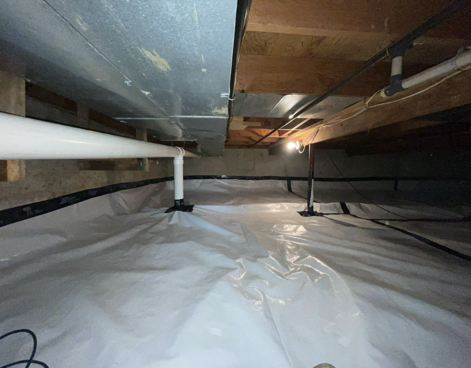 Basement with Crawlspace Encapsulation Basement with Crawlspace Encapsulation