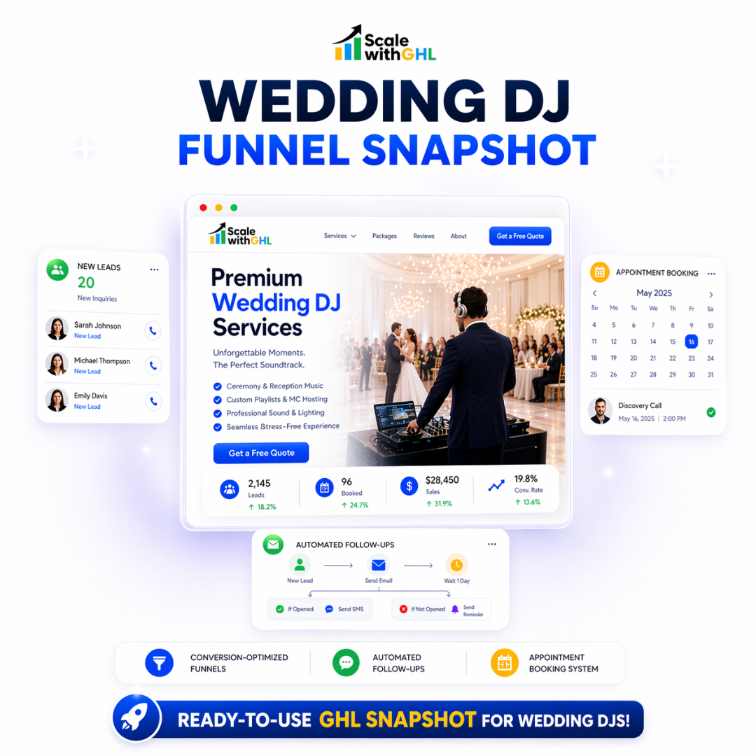 Weddind Dj Funnel Template