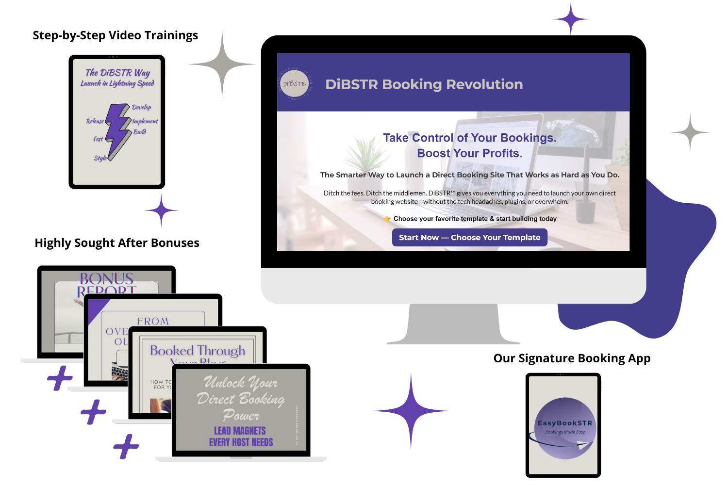 DiBSTR Booking Revolution — Squarespace direct booking website templates and training for STR hosts