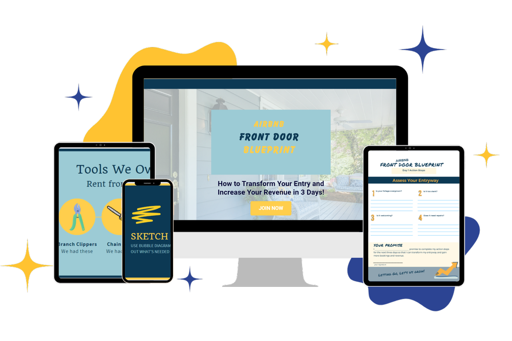 Airbnb Front Door Blueprint course — STR entryway design and guest psychology