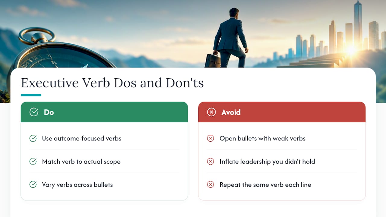 Which Power Verbs Actually Move the Needle for Executives?: overview diagram