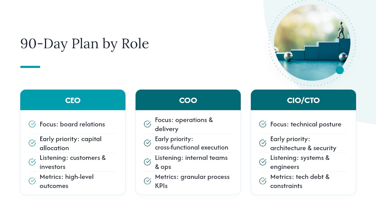 Tailoring the Plan by Executive Role: overview diagram