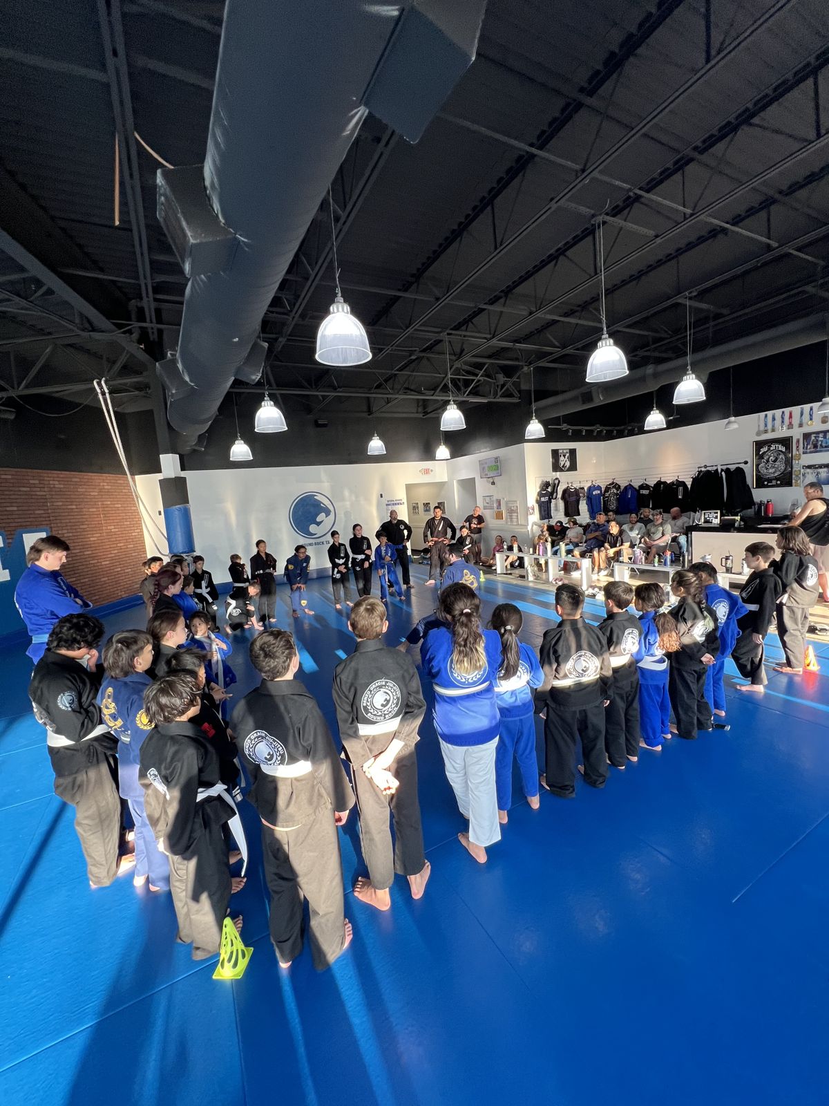 Kids lined up in class