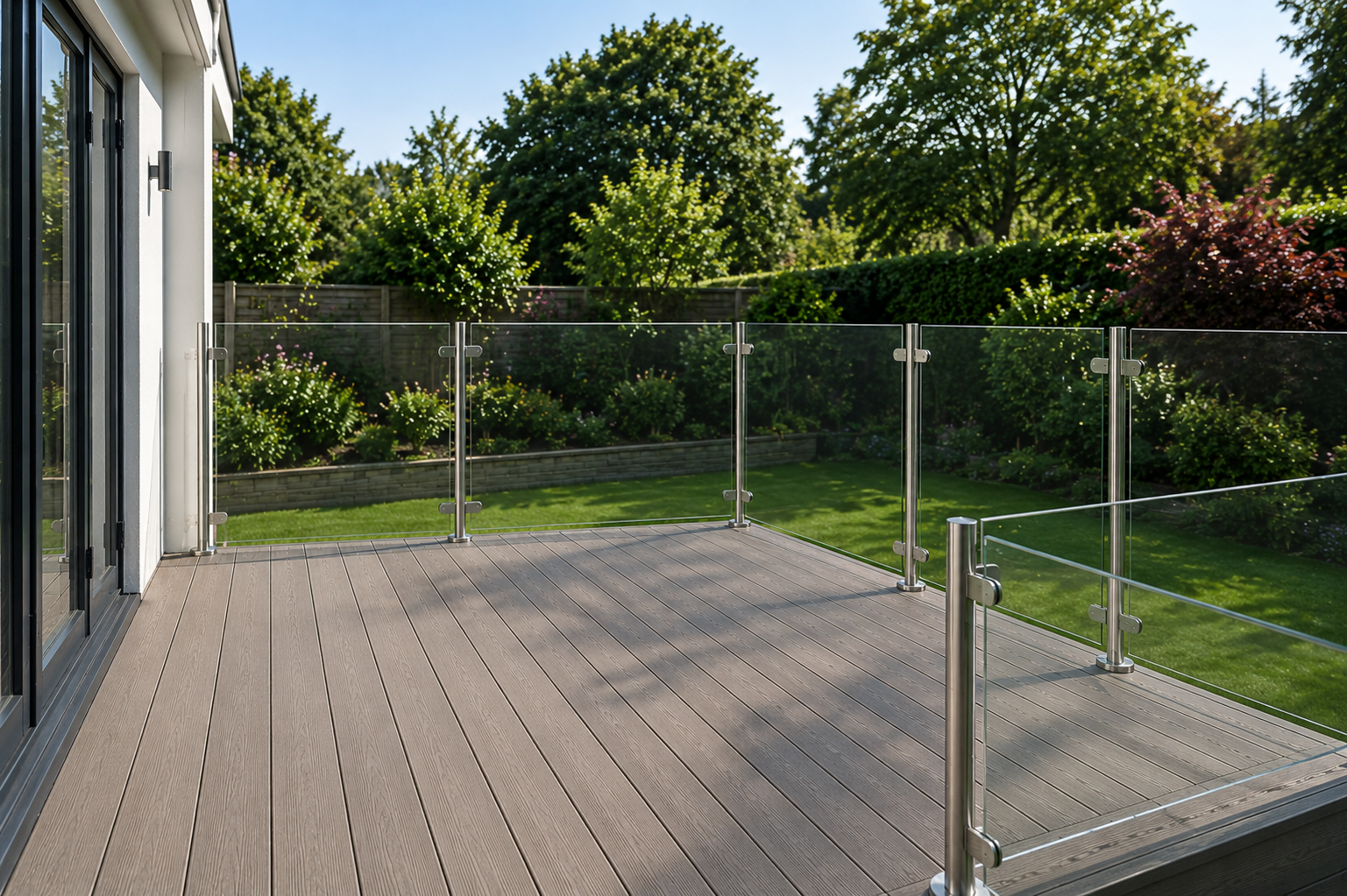 Post and Glass Balustrade