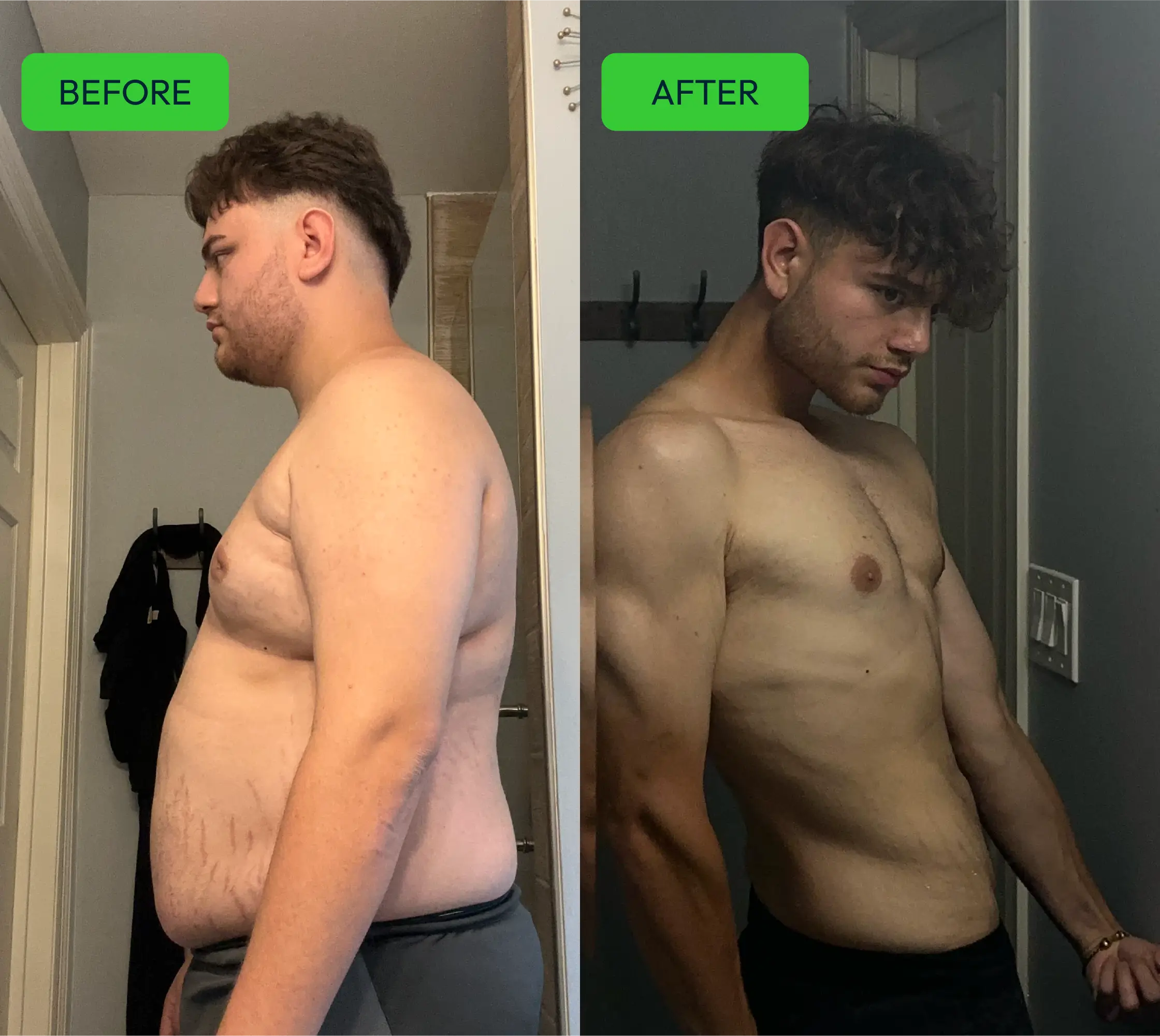 Tony A. before and after transformation