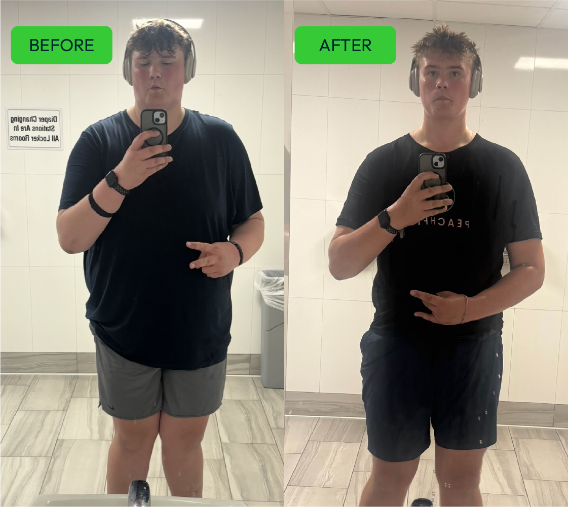 Jake A. before and after transformation