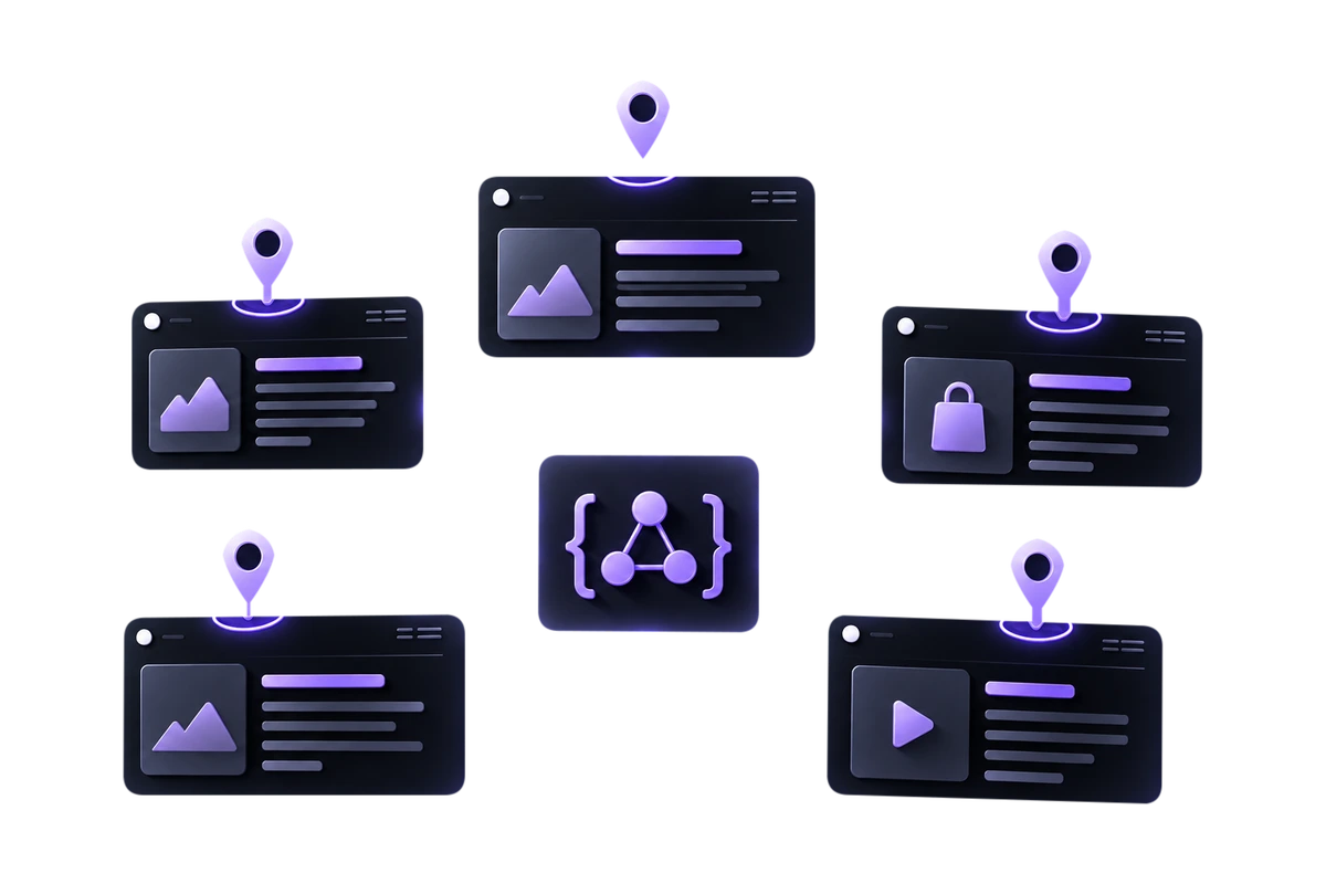 Delta System — SEO Programático Ilustración de Delta System — SEO Programático