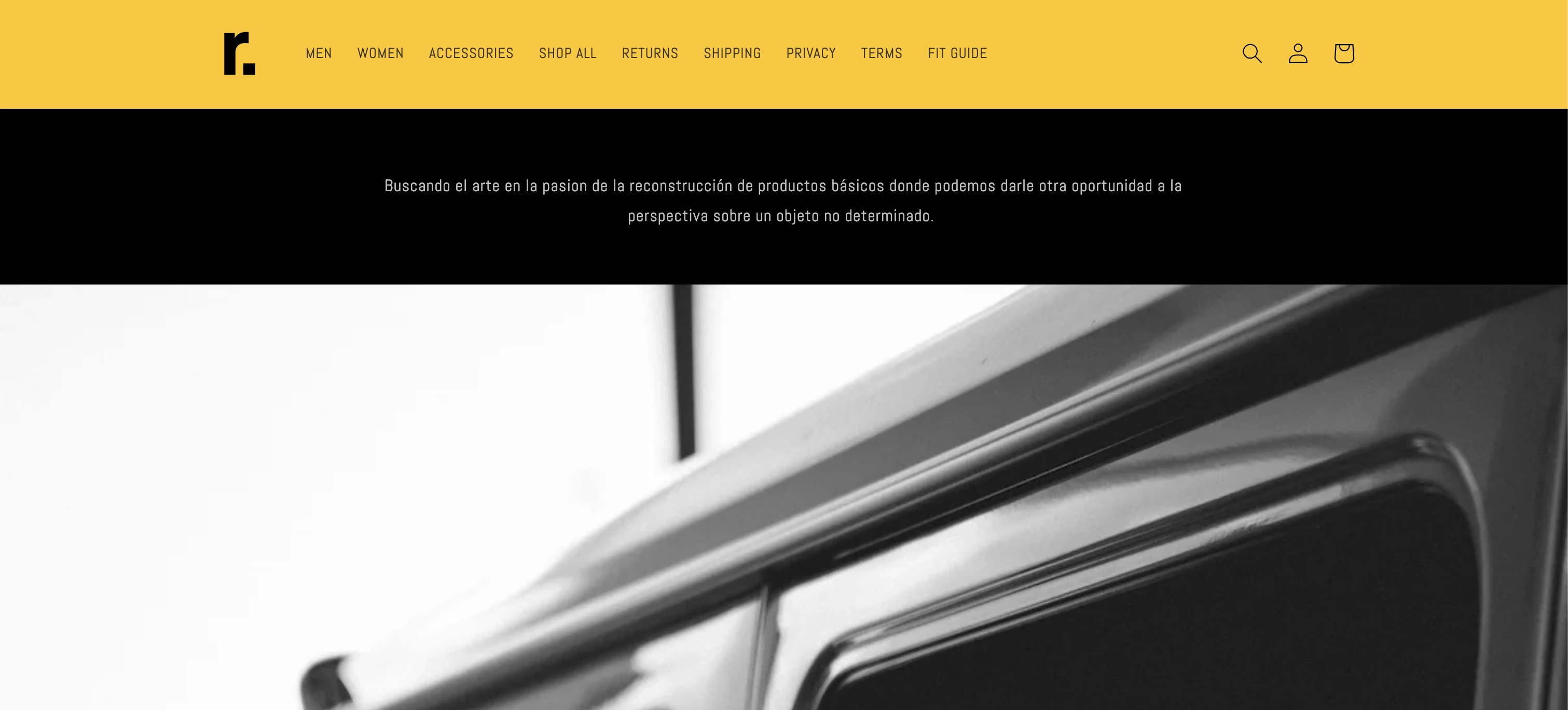 Website de r. en desktop
