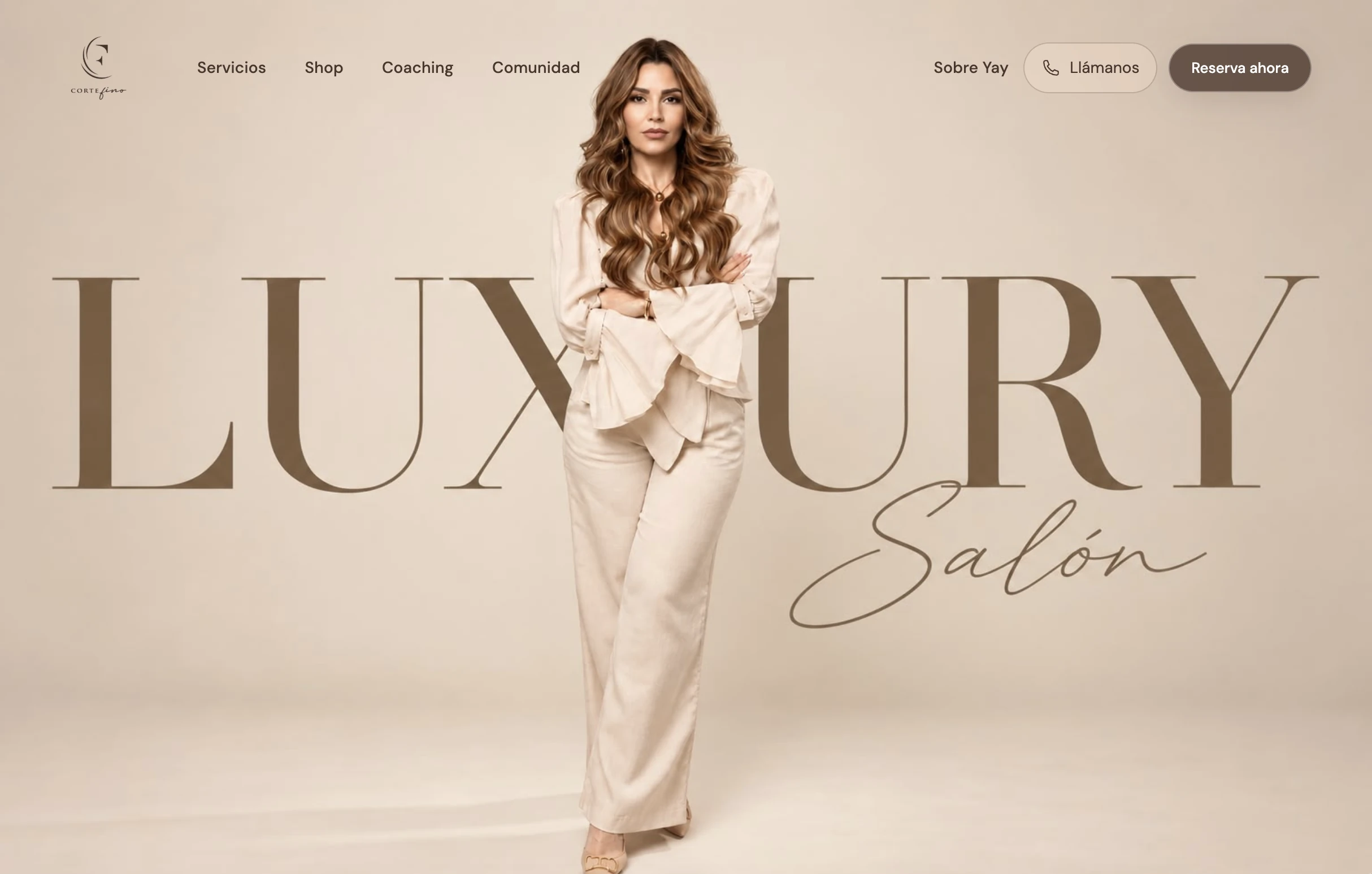 Website de Corte Fino PR en desktop