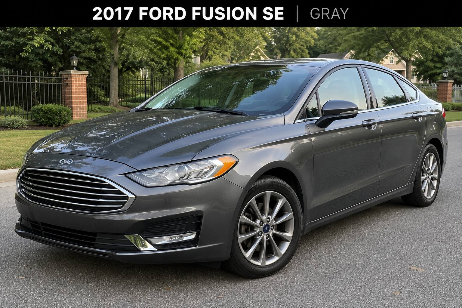 2017 Ford Fusion SE in gray