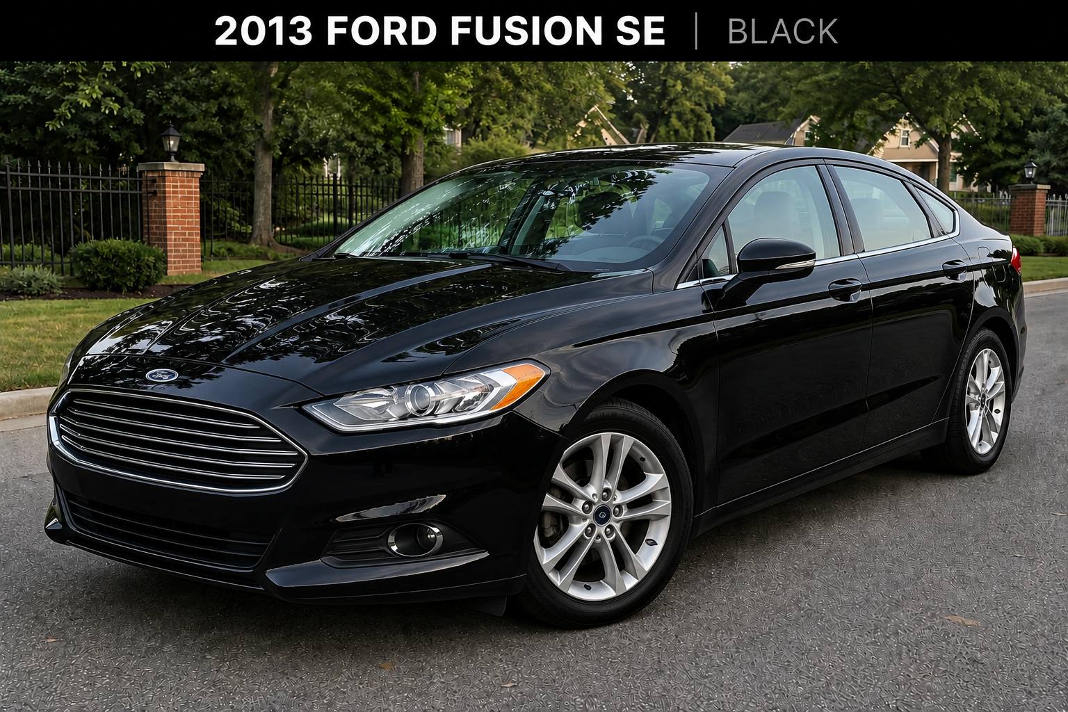 2013 Ford Fusion SE in black