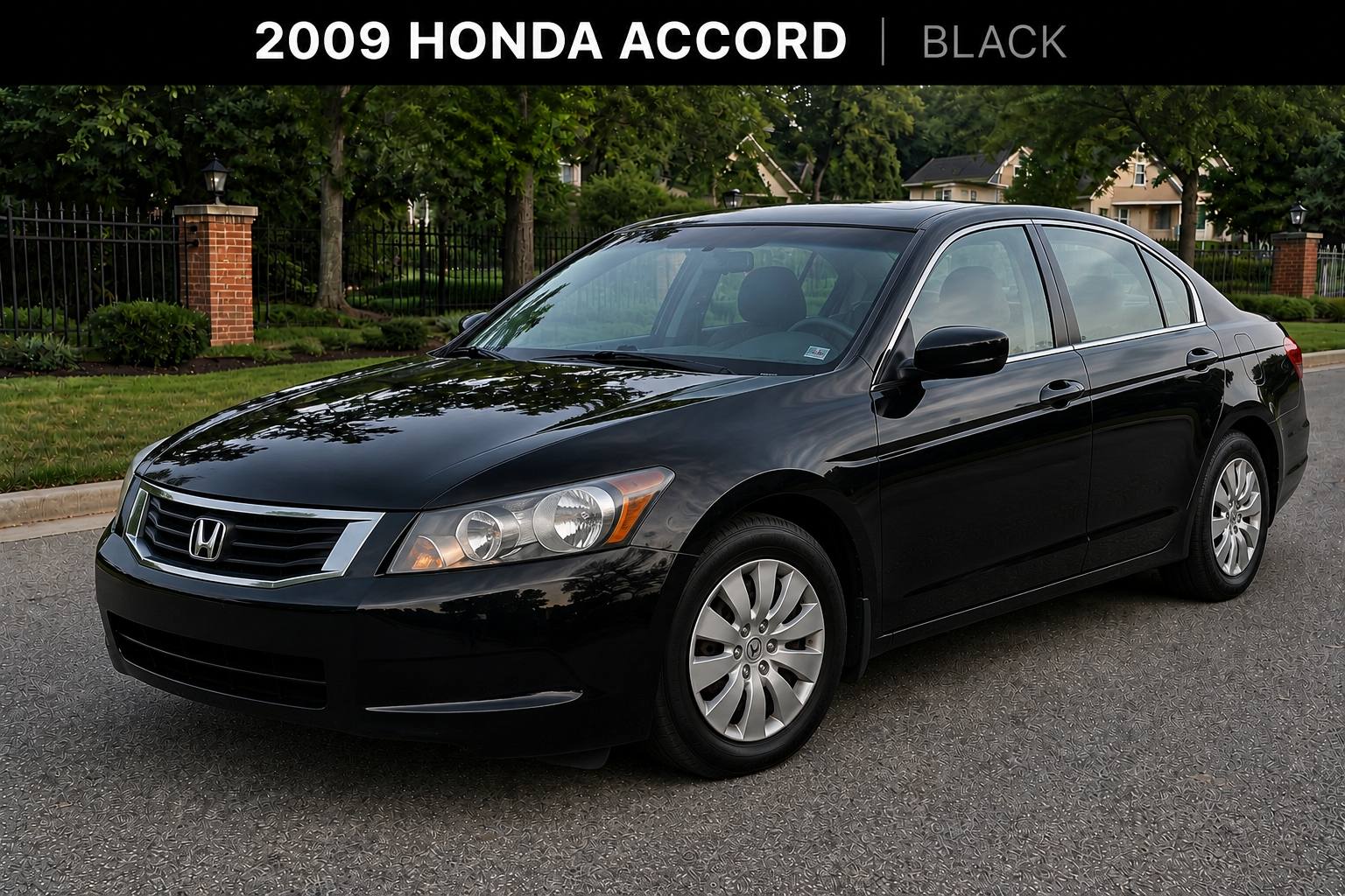 2009 Honda Accord in black